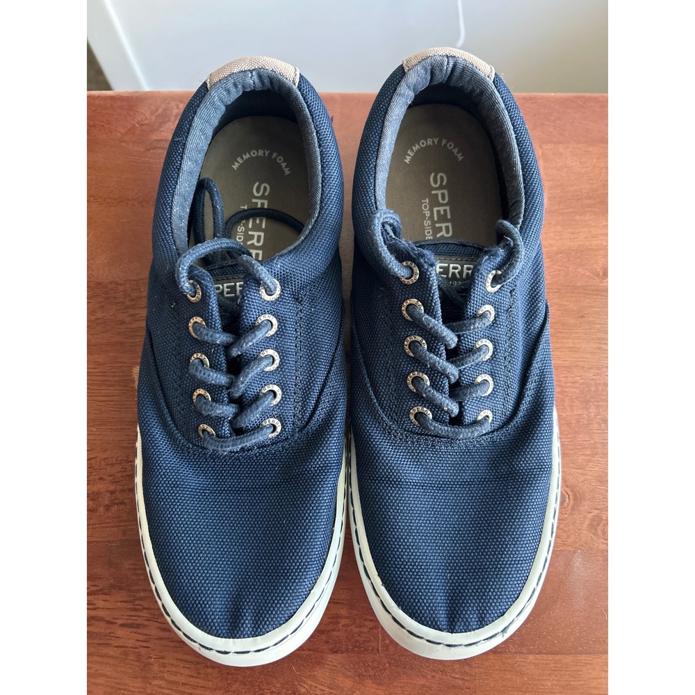 Sperry Blue Top-Sider Canvas Sneakers Mens 8